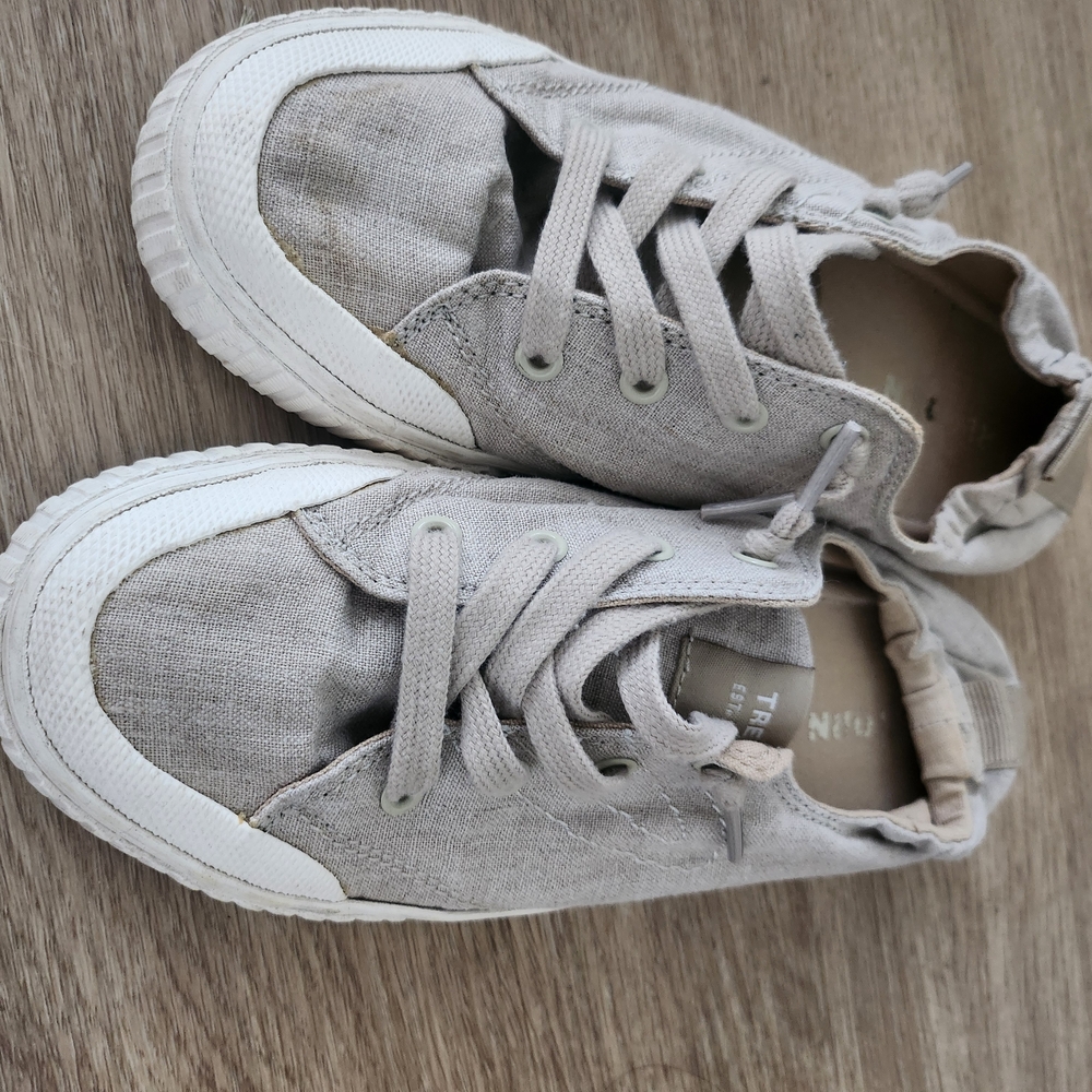 Tretorn Kids Light Gray Canvas Sneakers